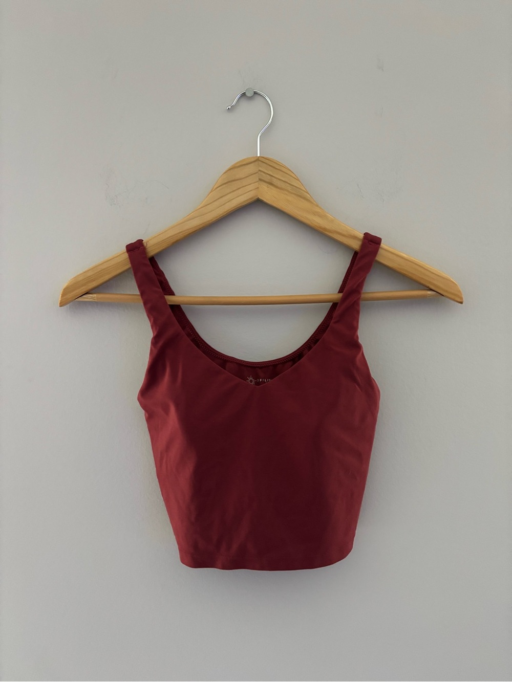 Aerie OFFLINE Burnt Rust Crop Top Women’s Athletic Athleisure Top Size Small